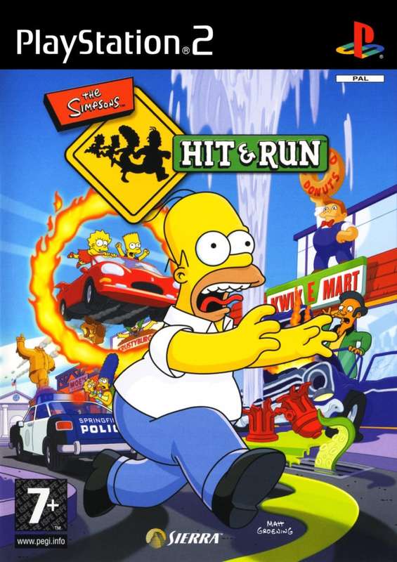 PS2 The Simpsons Hit & Run Platinum / As New