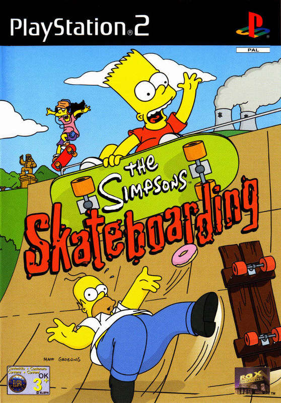 PS2 The Simpsons Skateboarding