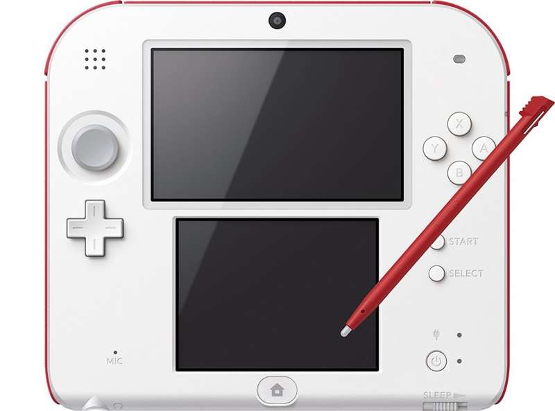 Nintendo 2DS White-Red Console / Brand New (Sealed)