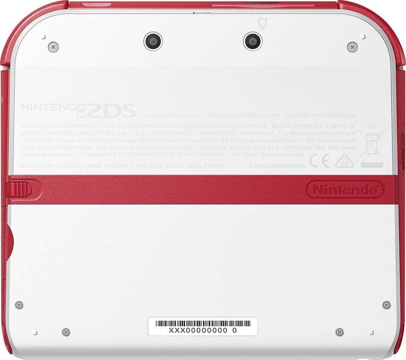 Nintendo 2DS White-Red Console / Brand New (Sealed)