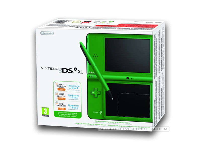 NINTENDO DSI XL GREEN CONSOLE / AS NEW (BOXED) / BID TO WIN