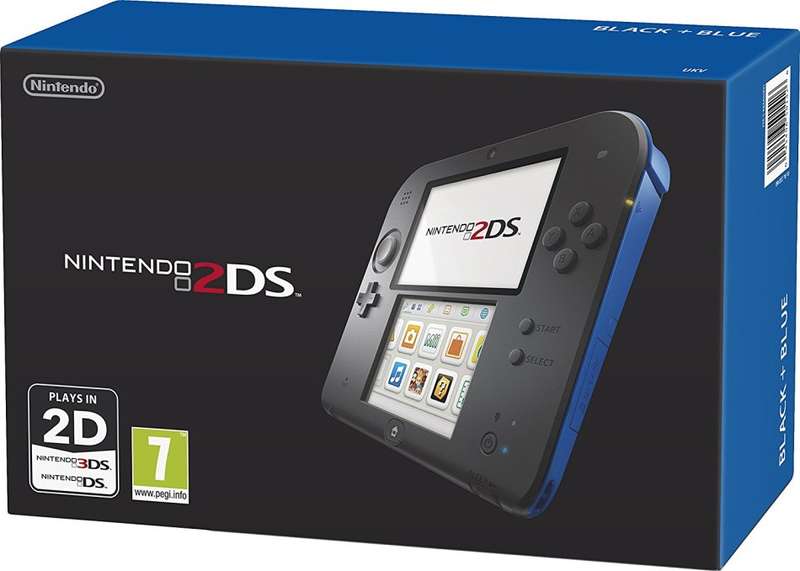 Nintendo 2DS Black-Blue Console