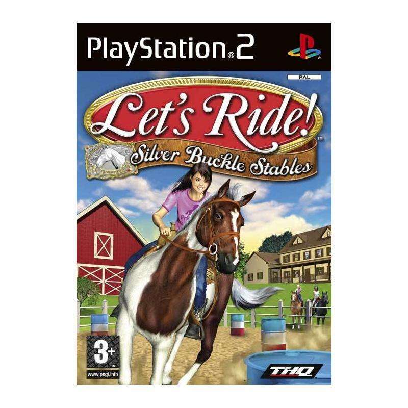 PS2 Lets Ride Silver Buckle Stables