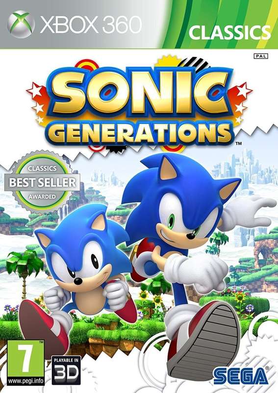 Xbox 360 Sonic Generations Classics / Brand New (Sealed)