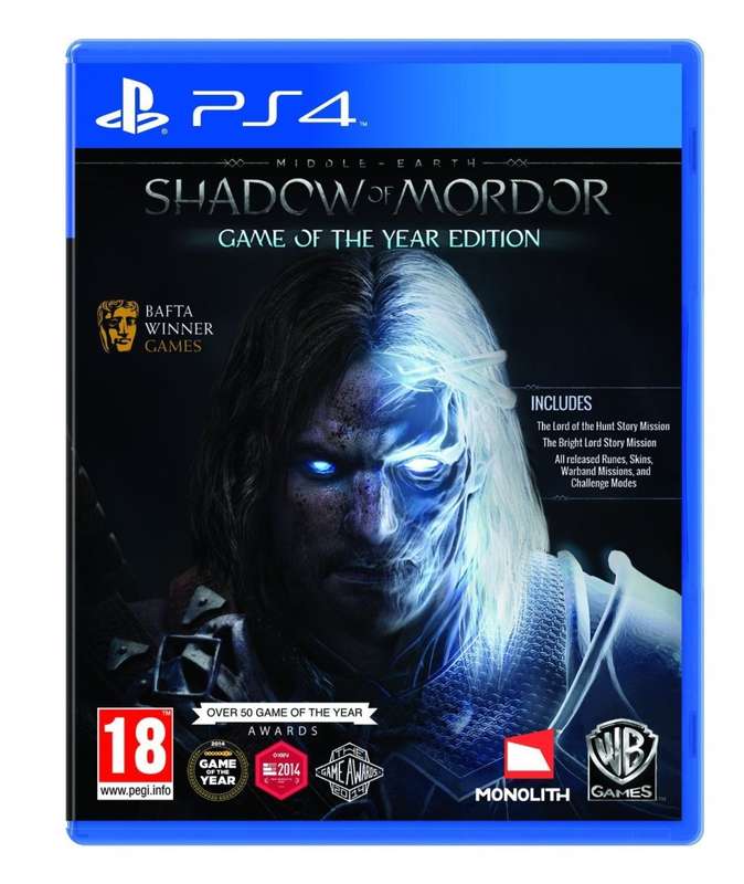 PS4 MIDDLE-EARTH SHADOW OF MORDOR GAME OF THE YEAR EDITION / BRAND NEW (SEALED) / BID TO WIN