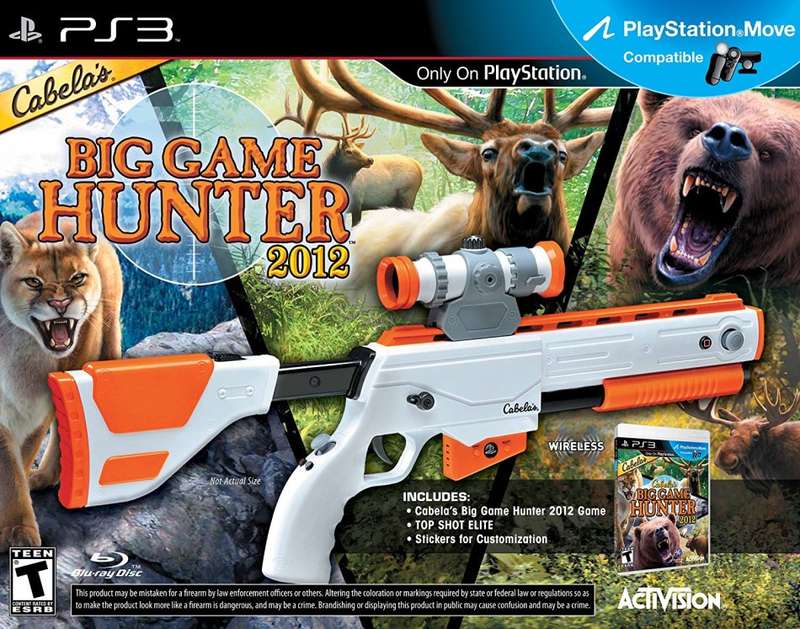 PS3 CABELAS BIG GAME HUNTER 2012 GUN BUNDLE / BRAND NEW (SEALED) / BID TO WIN