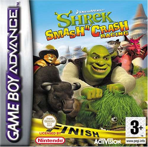 Nintendo GBA Dreamworks Shrek Smash N Crash Racing / Brand New (Sealed)