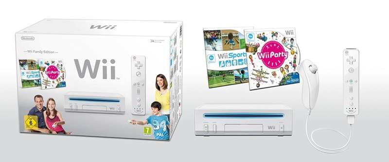 WII FAMILY EDITION WHITE CONSOLE WITH WII REMOTE PLUS BUNDLE / BOXED / BID TO WIN