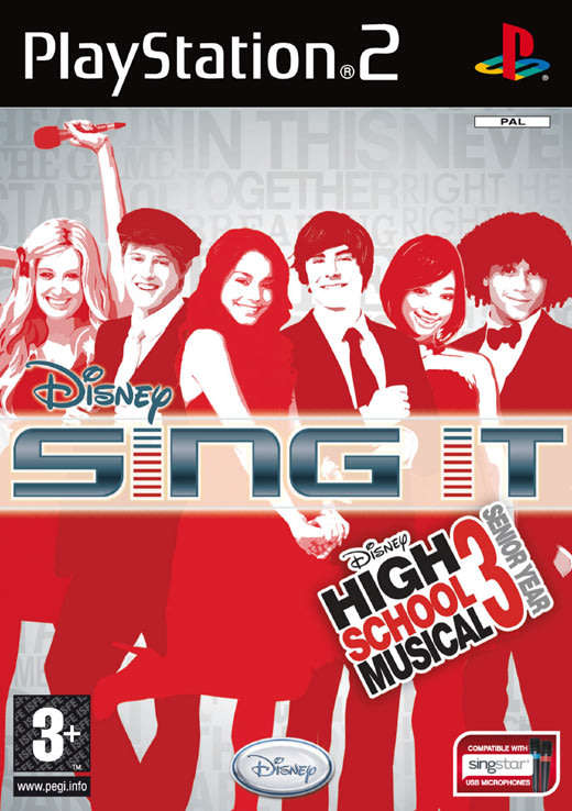PS2 Disney Sing It High School Musical 3 Senior Year / Brand New (Sealed) / Sag