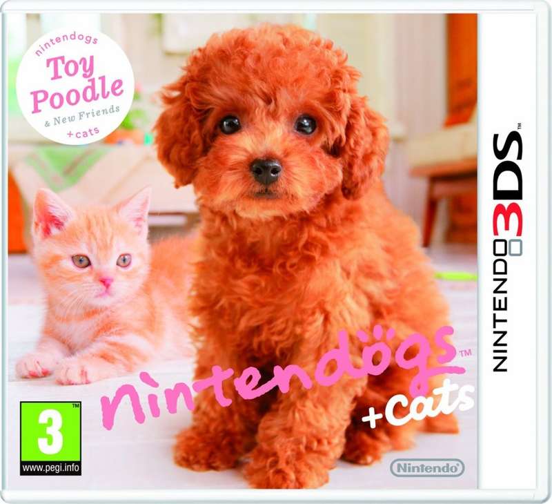 Nintendo 3DS Nintendogs + Cats Toy Poodle & New Friends