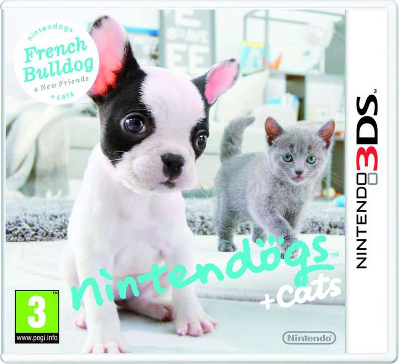 Nintendo 3DS Nintendogs + Cats French Bulldog & New Friends