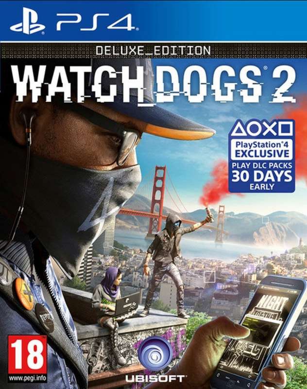 PS4 WATCH DOGS 2 DELUXE EDITION / BID TO WIN