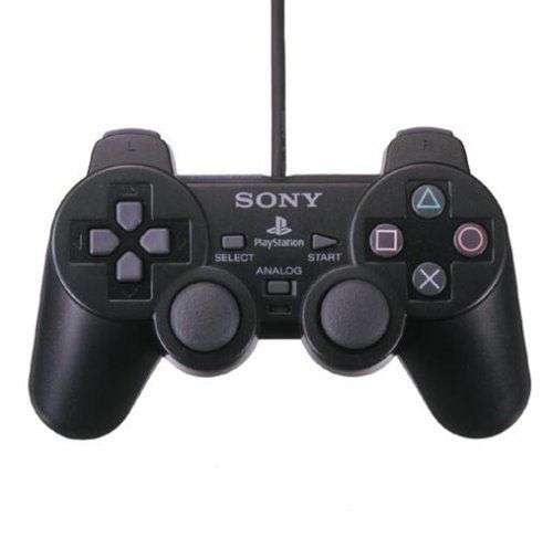 PS2 SONY DUALSHOCK 2 WIRED CONTROLLER SCPH-10010 BLACK / AS NEW