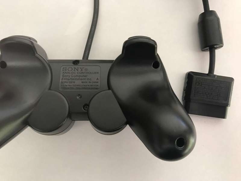 PS2 SONY DUALSHOCK 2 WIRED CONTROLLER SCPH-10010 BLACK / AS NEW