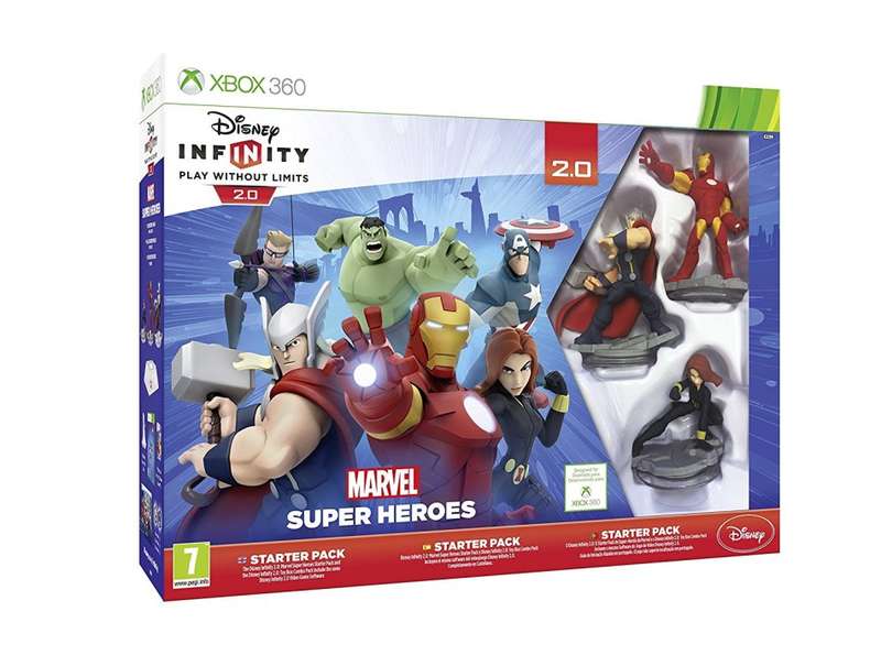 XBOX 360 DISNEY INFINITY 2.0 MARVEL SUPER HEROES STARTER PACK / AS NEW (BOXED)