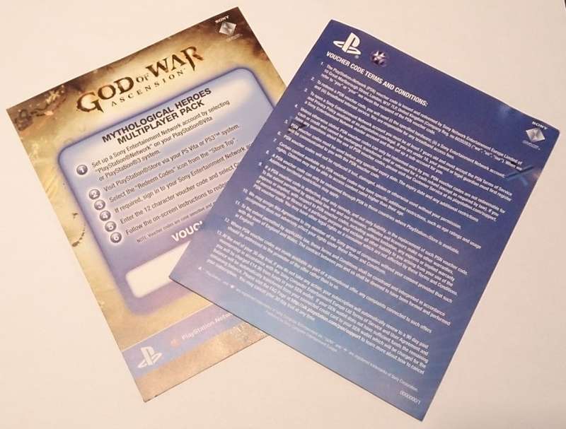 PS3 God Of War Ascension Mythological Heroes Pack Special Edition