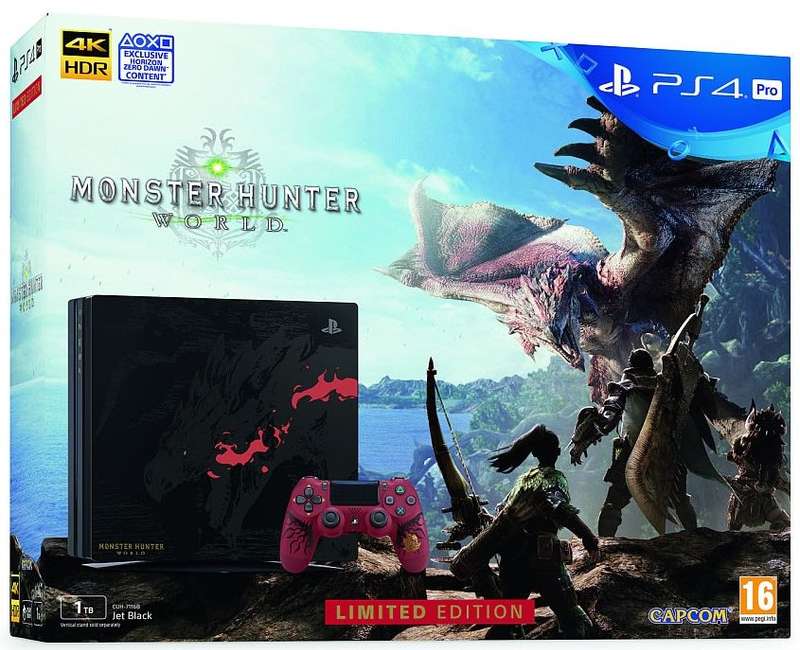 PS4 PRO MONSTER HUNTER WORLD LIMITED EDITION 1TB CONSOLE / BRAND NEW (SEALED) / BID TO WIN