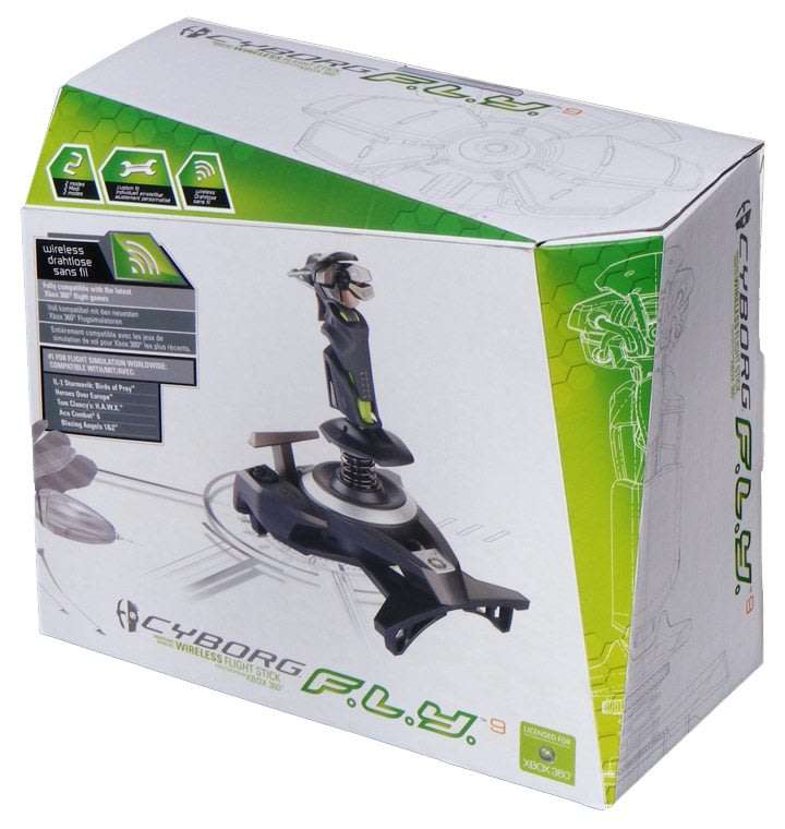 Xbox 360 Cyborg Fly 9 Wireless Flight Stick / Boxed / Original Product