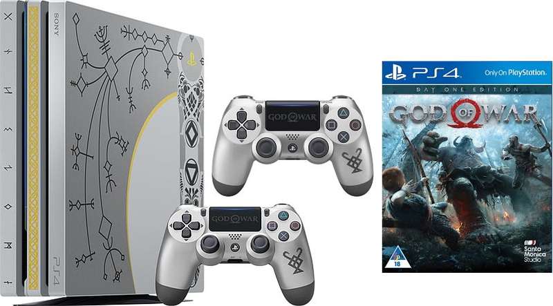 PS4 Pro God Of War Limited Edition 1TB Console & Extra Controller Bundle / Brand New (Sealed)
