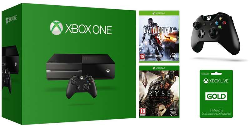 X1 500GB Black Console 2 Wireless Controller Battlefield 4 & Ryse Bundle / Brand New (Sealed)