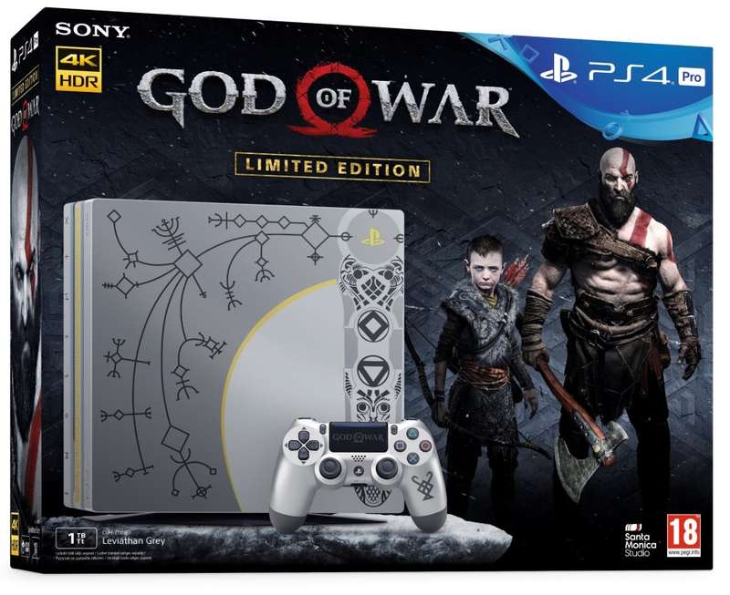 PS4 Pro God Of War Limited Edition 1TB Console & Extra Controller Bundle / Brand New (Sealed)
