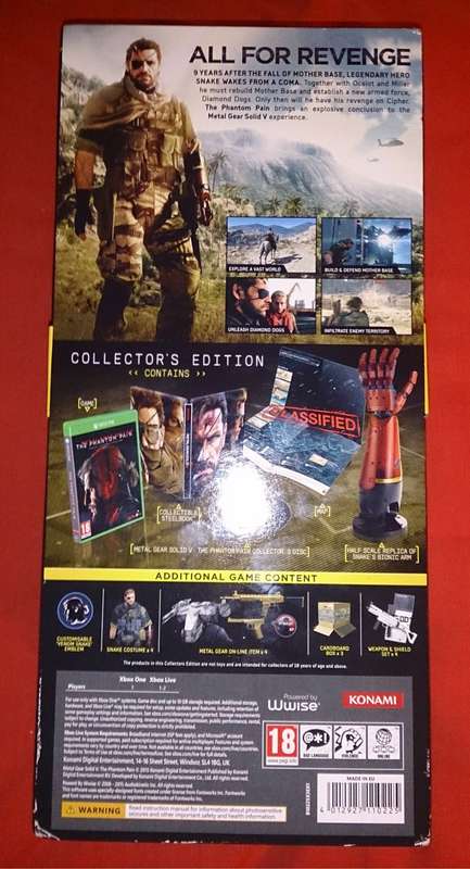 X1 Metal Gear Solid V The Phantom Pain Collectors Edition
