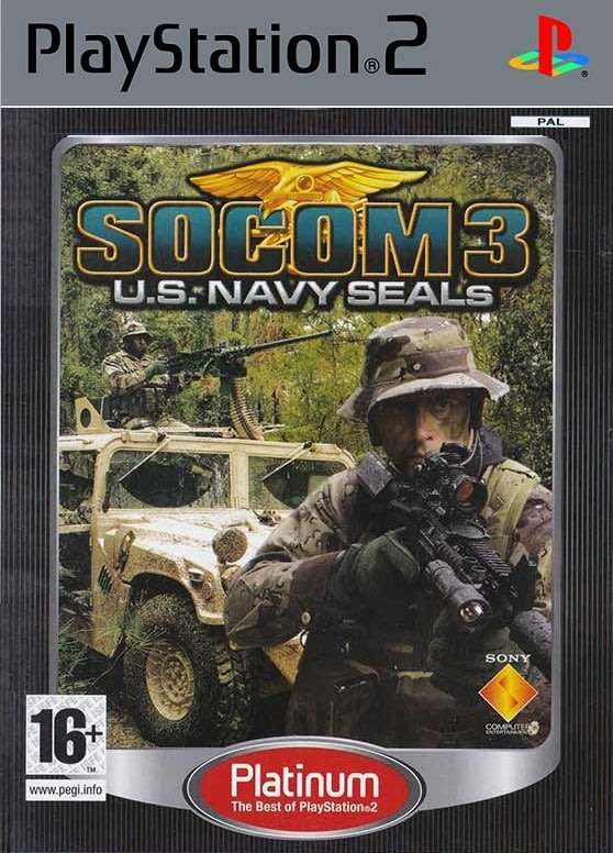 PS2 Socom 3 US Navy Seals Platinum
