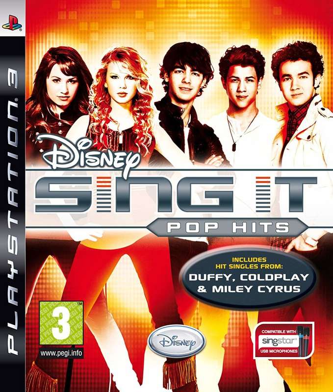 PS3 Disney Sing It Pop Hits / Sag