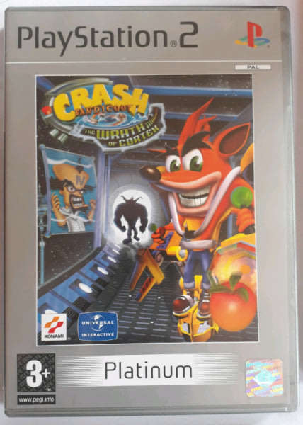 PS2 Crash Bandicoot The Wrath Of Cortex Platinum / As New