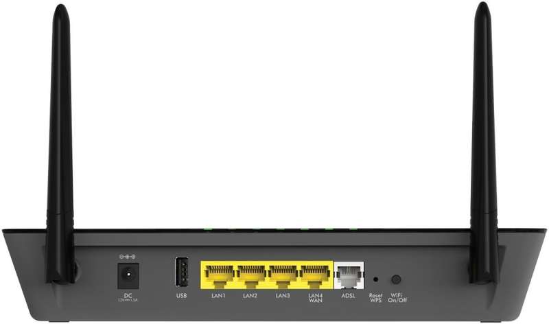 NETGEAR D6000-100PES AC750 ADSL MODEM ROUTER