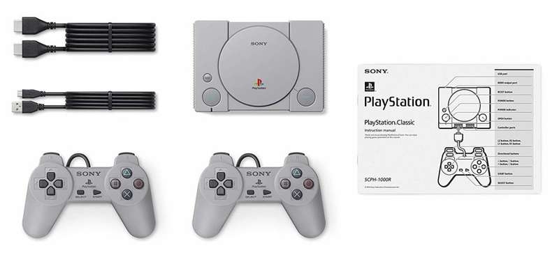 Playstation Classic Console With 2 Controllers Bundle / Brand New (Sealed)