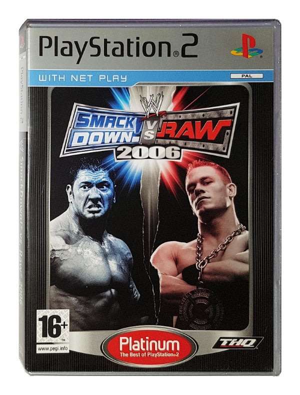 PS2 WWE Smackdown Vs Raw 2006 Platinum