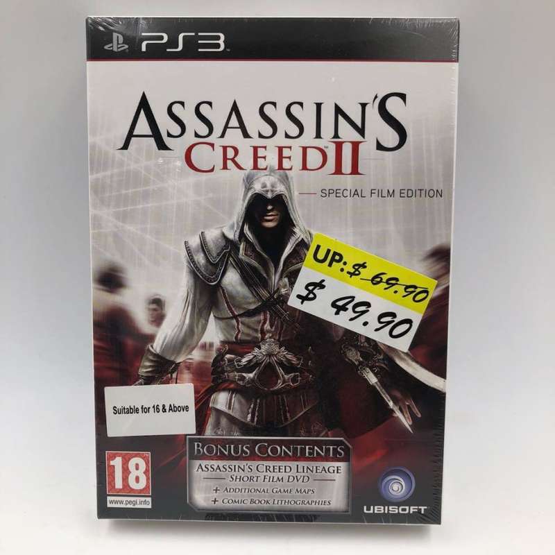 PS3 Assassins Creed II Special Film Edition / Brand New (Sealed)