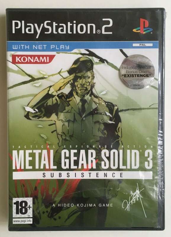 PS2 METAL GEAR SOLID 3 SUBSISTENCE / BID TO WIN