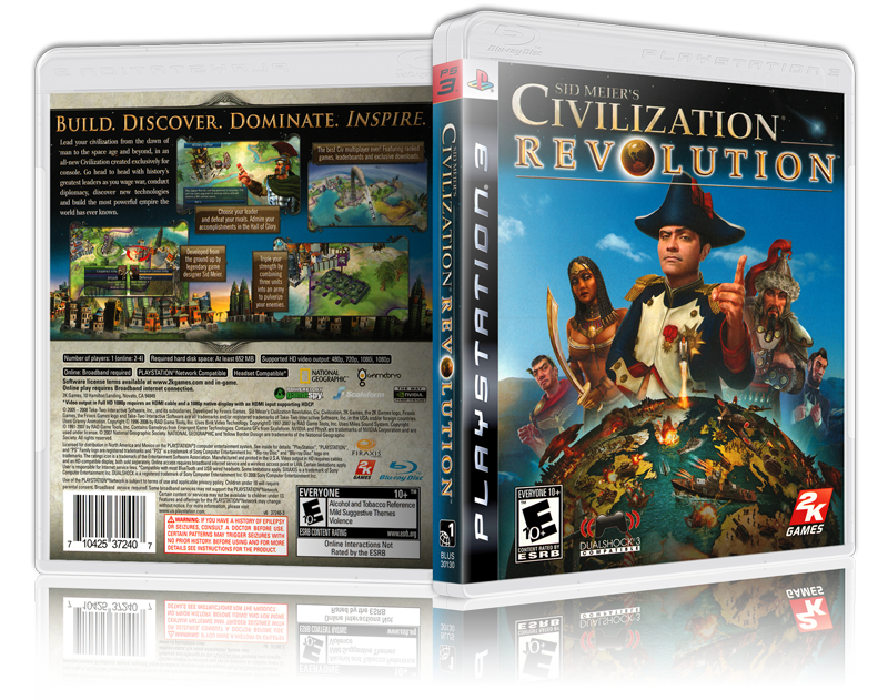 PS3 SID MEIERS CIVILIZATION REVOLUTION