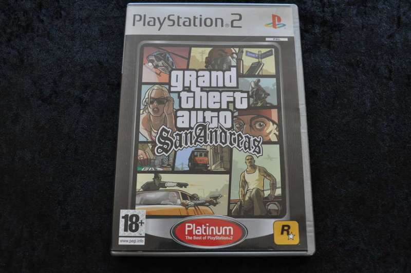 PS2 Grand Theft Auto San Andreas Platinum