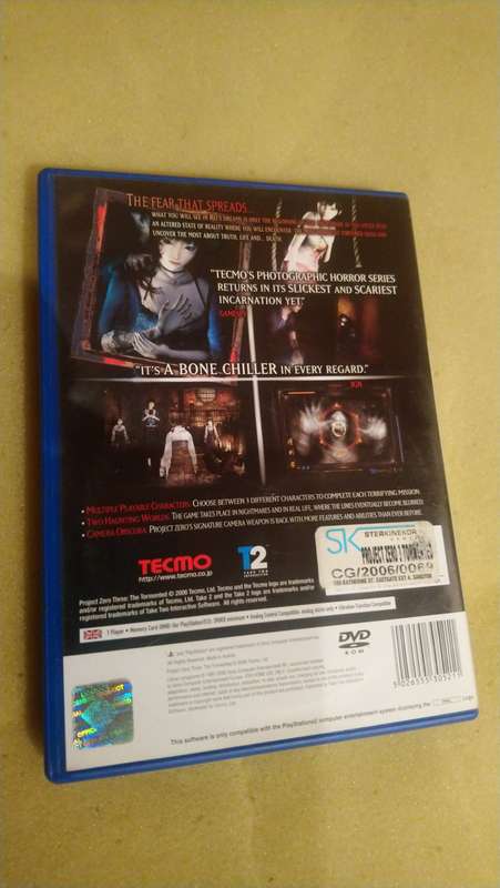 PS2 PROJECT ZERO 3 THE TORMENTED / BID TO WIN