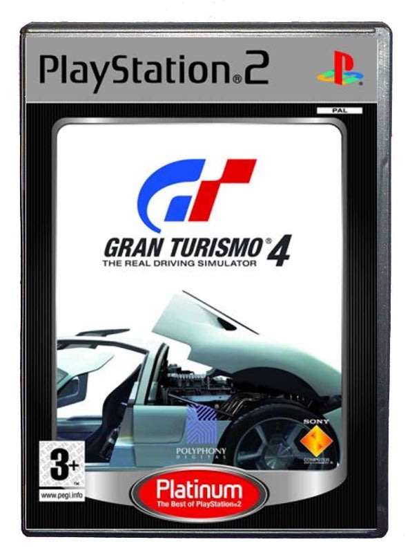 PS2 GT Gran Turismo 4 The Real Driving Simulator Platinum