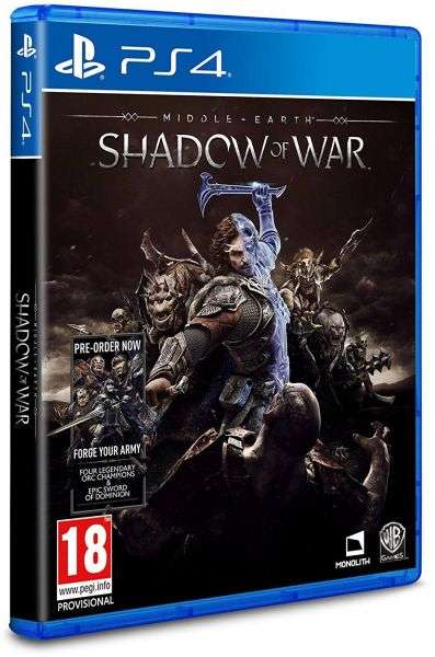 PS4 Middle-Earth Shadow Of War / Brand New (Sealed)