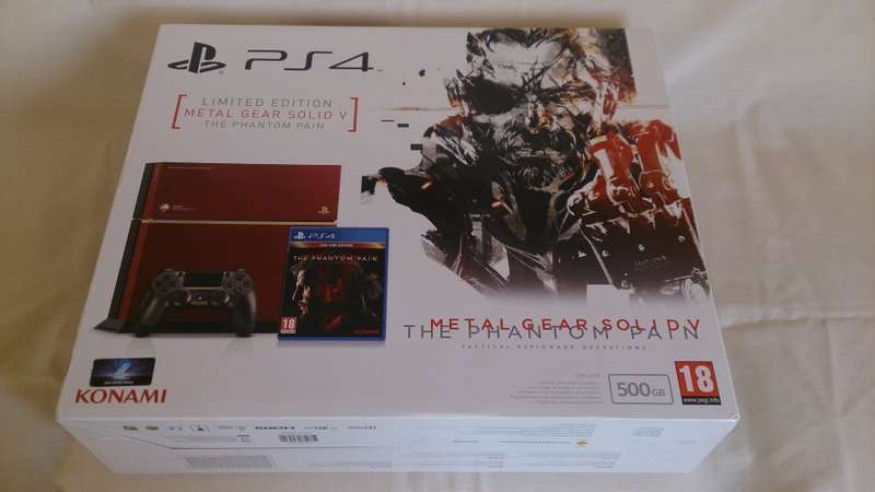 PS4 METAL GEAR SOLID V THE PHANTOM PAIN LE 500GB CONSOLE BUNDLE / BRAND NEW (SEALED) / BID TO WIN