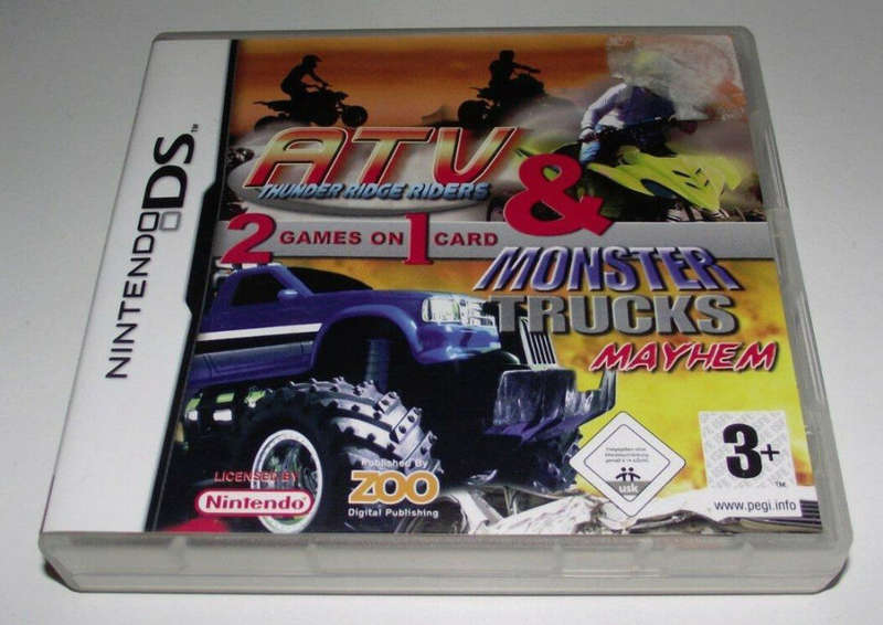 Nintendo DS ATV Thunder Ridge Riders & Monster Trucks Mayhem