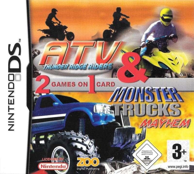 Nintendo DS ATV Thunder Ridge Riders & Monster Trucks Mayhem