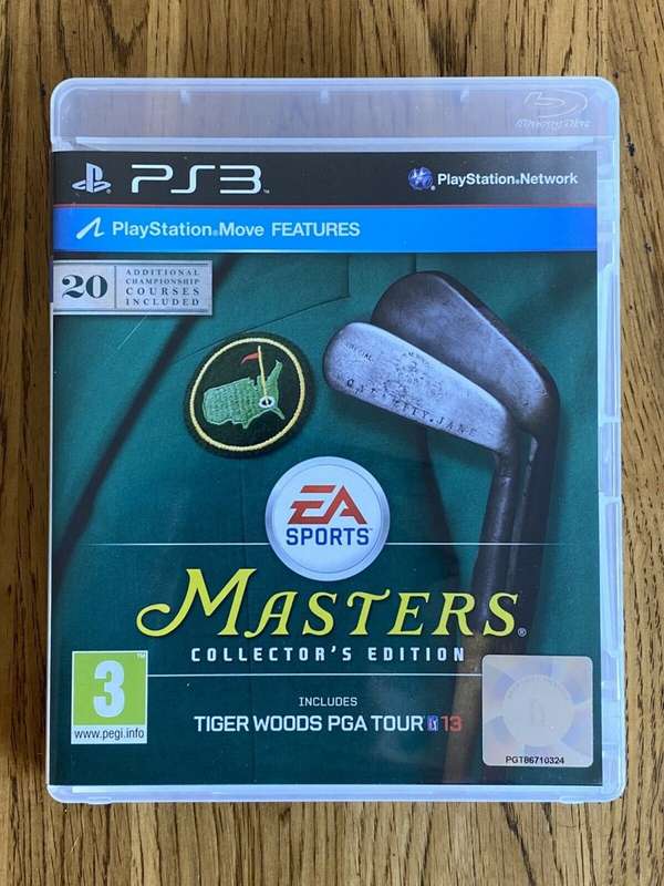 PS3 EA Sports Tiger Woods PGA Tour 13 The Masters Collectors Edition / Brand New (Sealed)