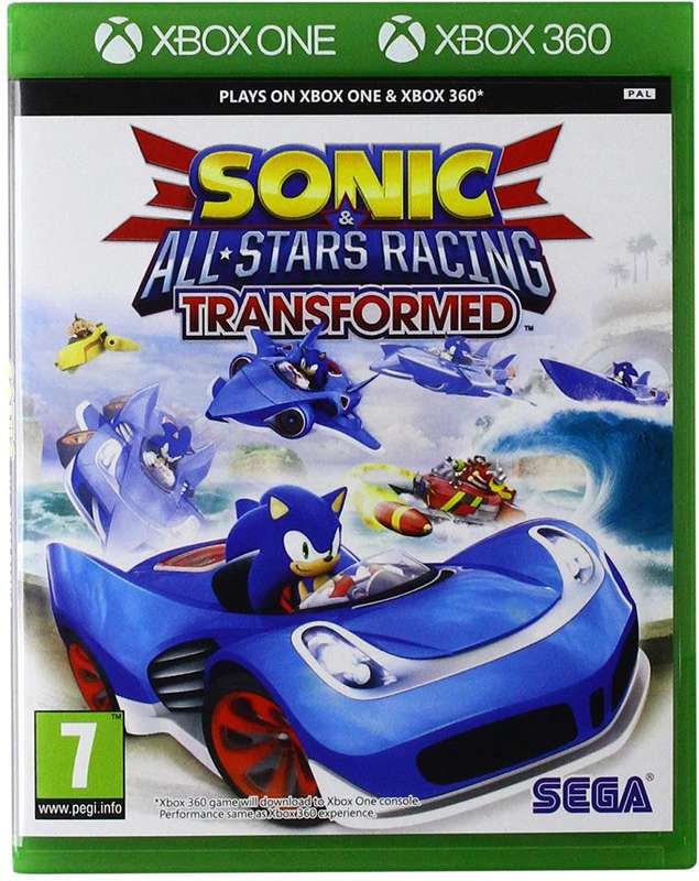 Microsoft Xbox Sonic & All-Stars Racing Transformed / Brand New (Sealed)