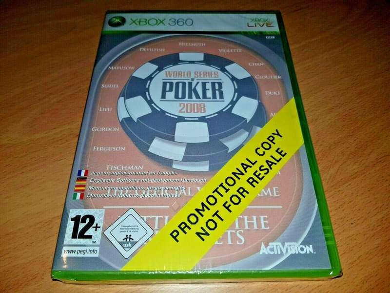 Xbox 360 World Series Of Poker 2008 Battle For The Bracelets Promo / Original Product