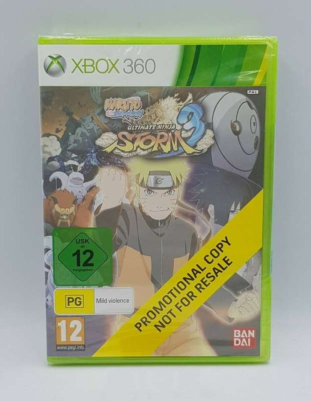 Xbox 360 Naruto Shippuden Ultimate Ninja Storm 3 Promo / Brand New (Sealed)