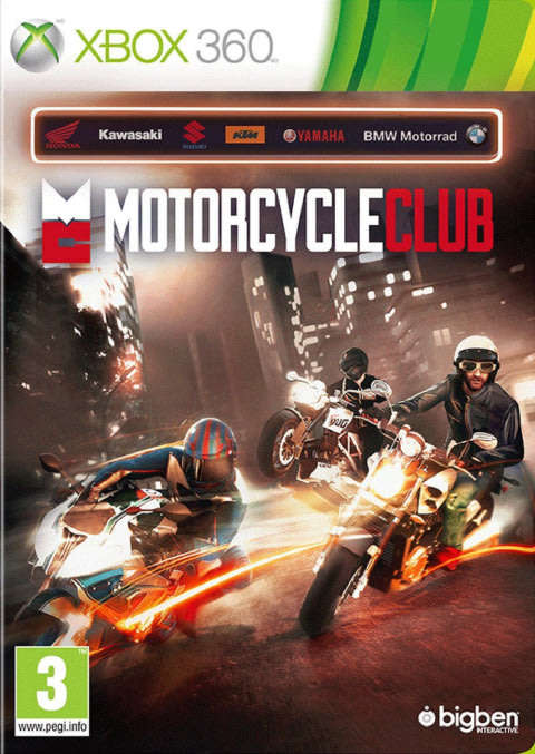 XBOX 360 MOTORCYCLE CLUB / AS NEW / ORIGINAL PRODUCT