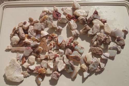 HUGE LOT +-340g Australina opal rough Crazy R1 start