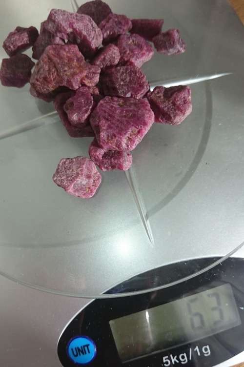 Rough Indian Rubies