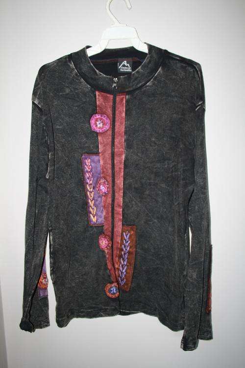 Jacket with zip. Funky/Hippie